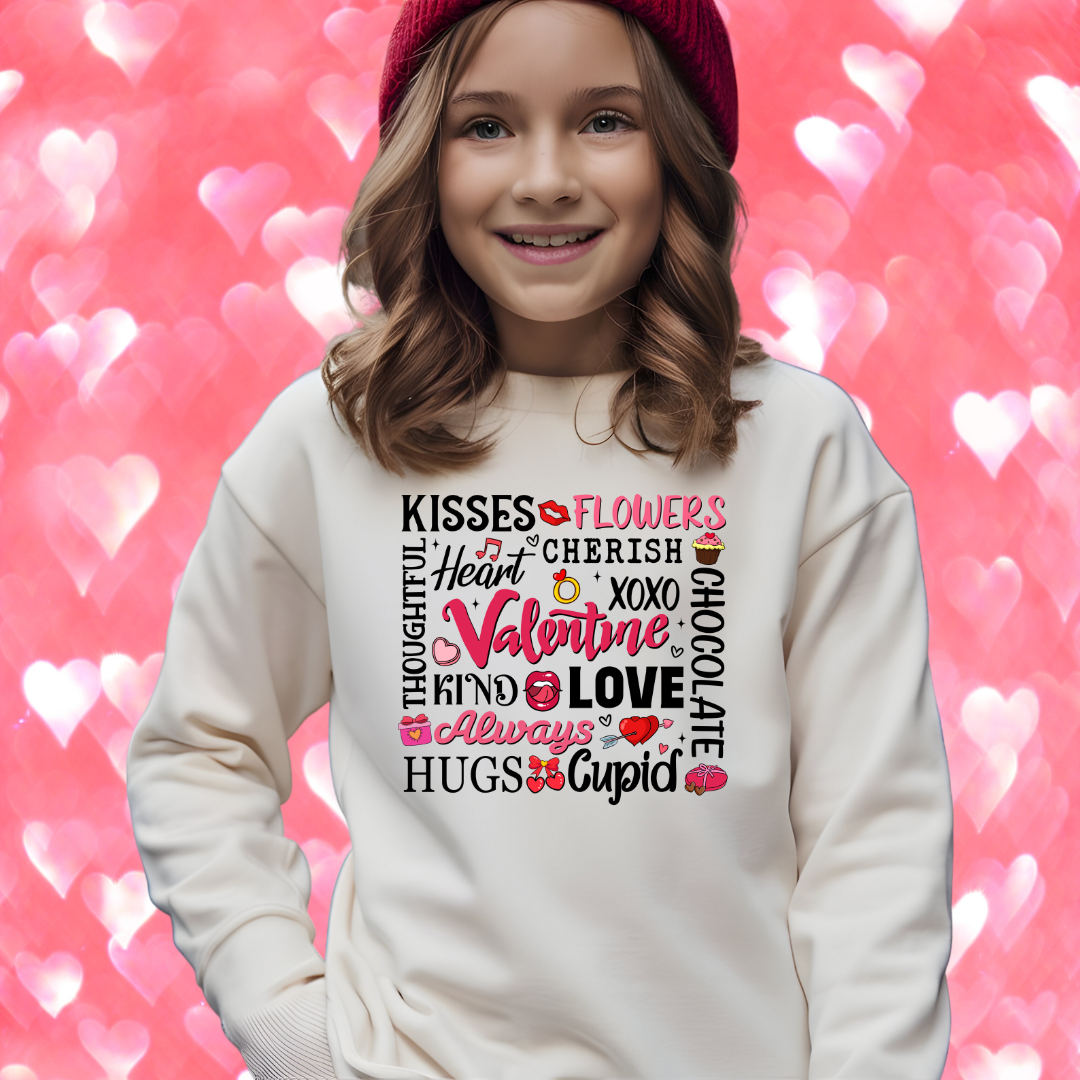 Valentine&#39;s Day Word Design