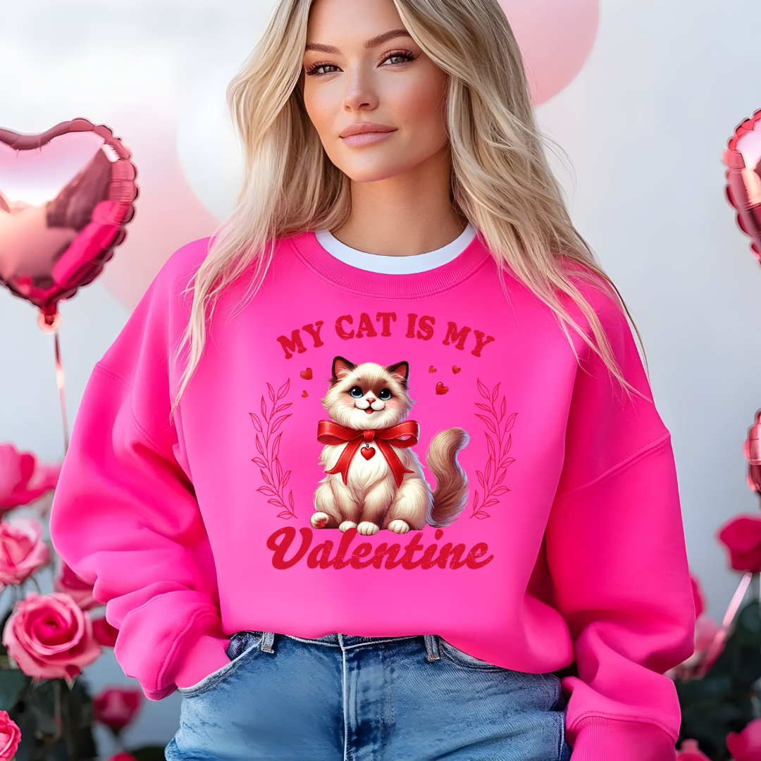 My Cat is My Valentine Design