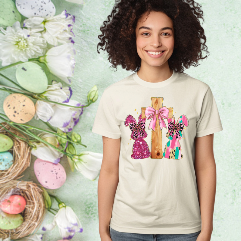 Cross and Bunny Design