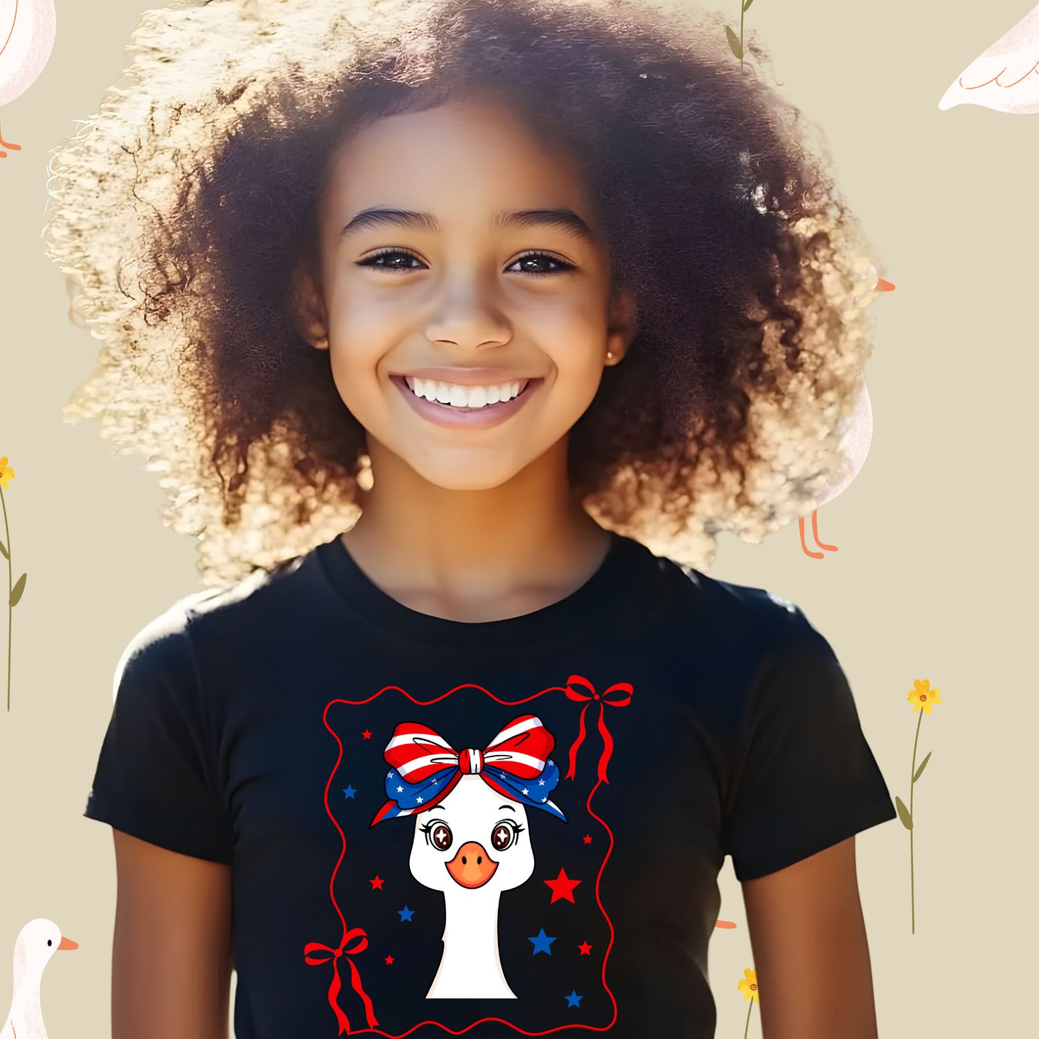 Red, White, &amp; Blue Goose Design