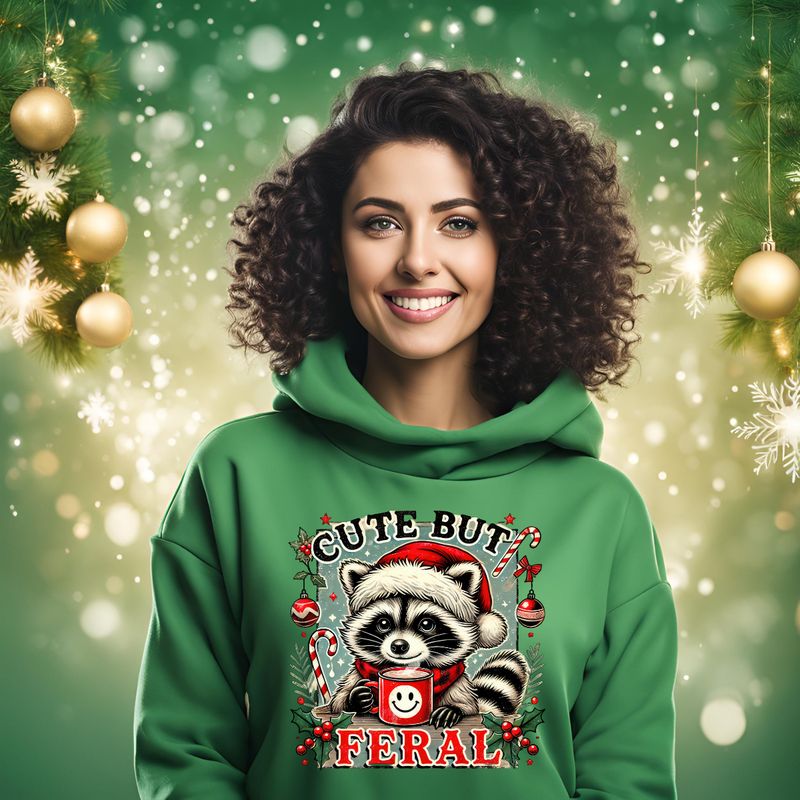 Cute but Feral Christmas Design