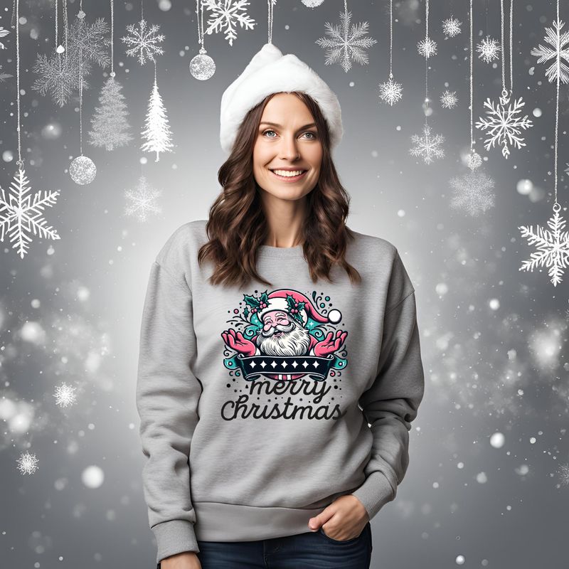 Merry Christmas Vintage Santa Design