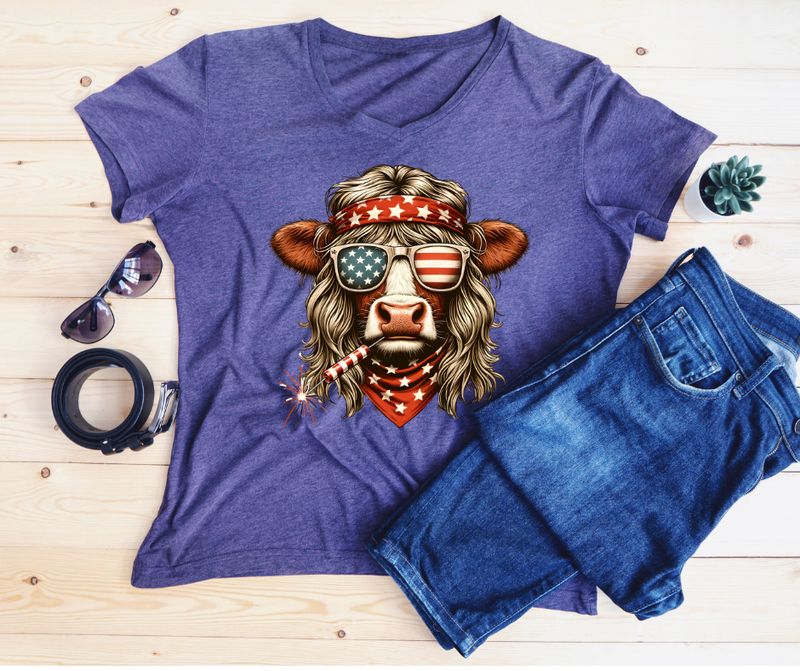 Fourth of July Cow Design