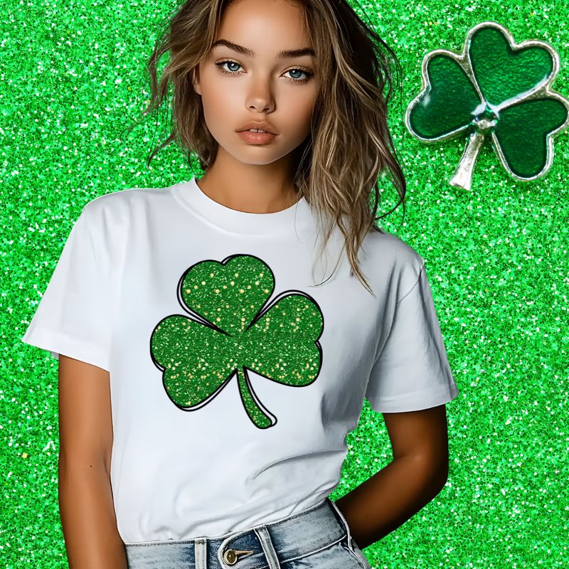 Glitter Shamrock Design