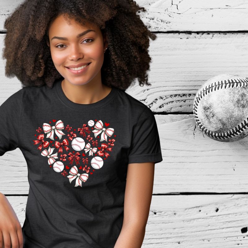Baseball Heart Design