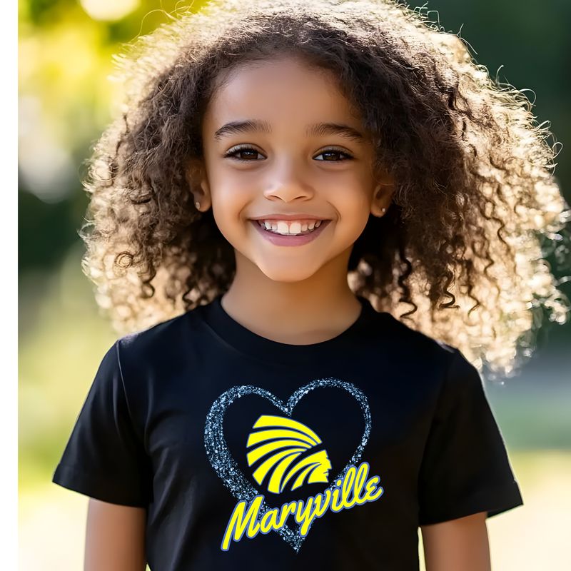 Maryville Glitter Heart Design