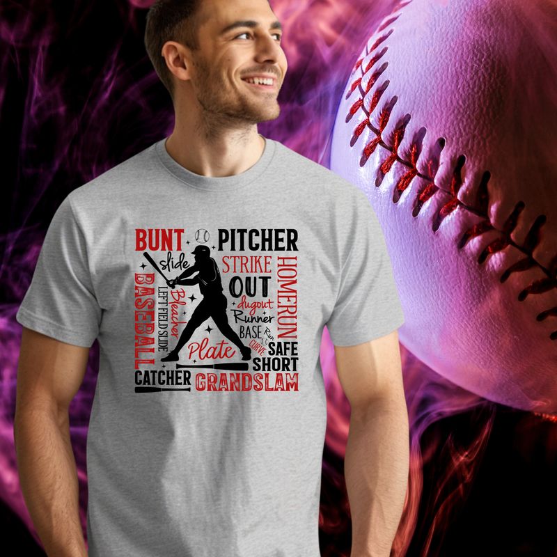 Baseball Words Design