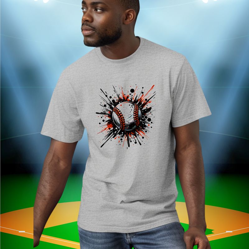Baseball Splatter Design