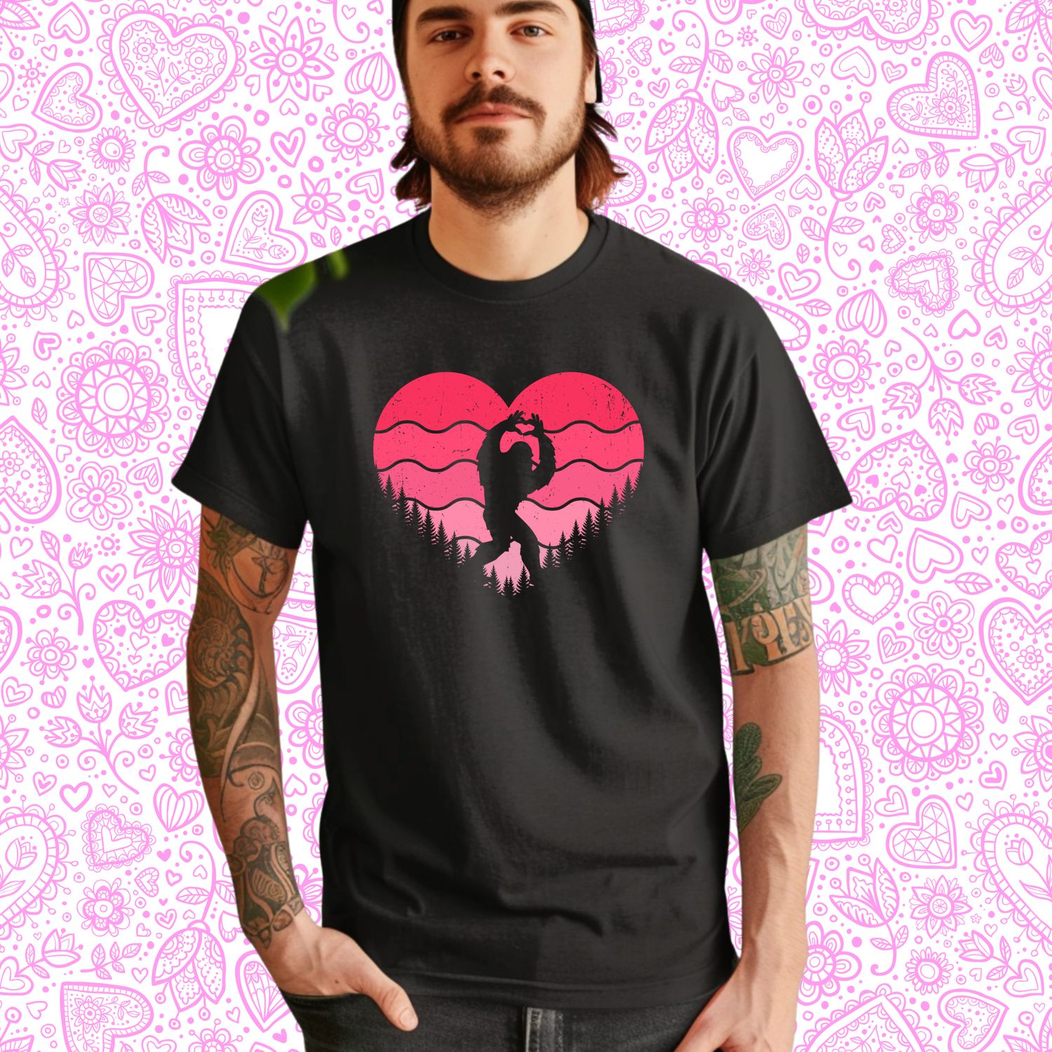 Bigfoot Valentine Design