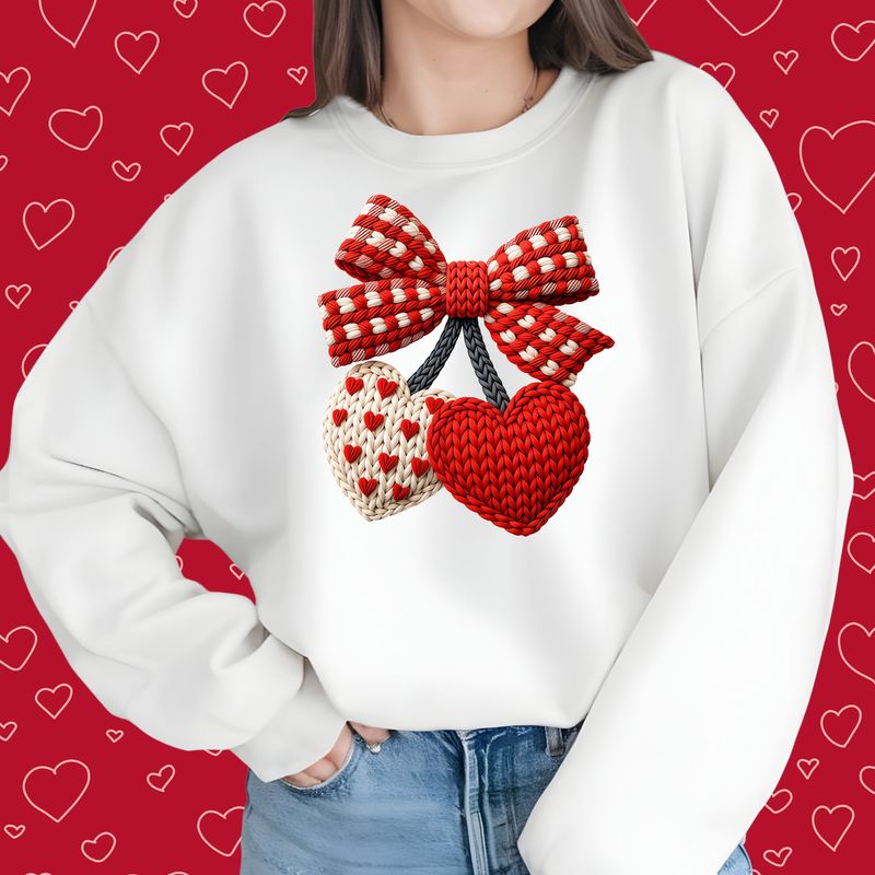 Embroidered Hearts Design