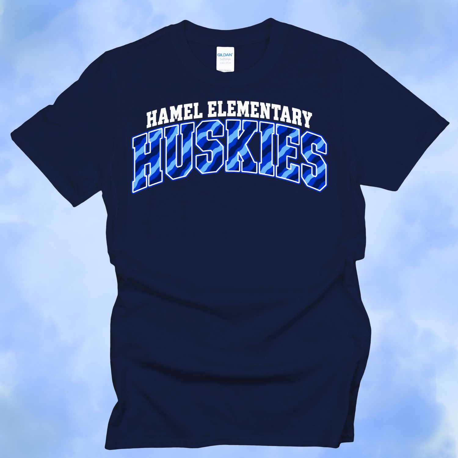 Hamel Husky Blue Camo Design