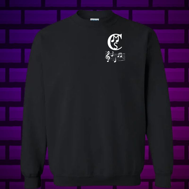 CMS Band - Black Crewneck Sweatshirt