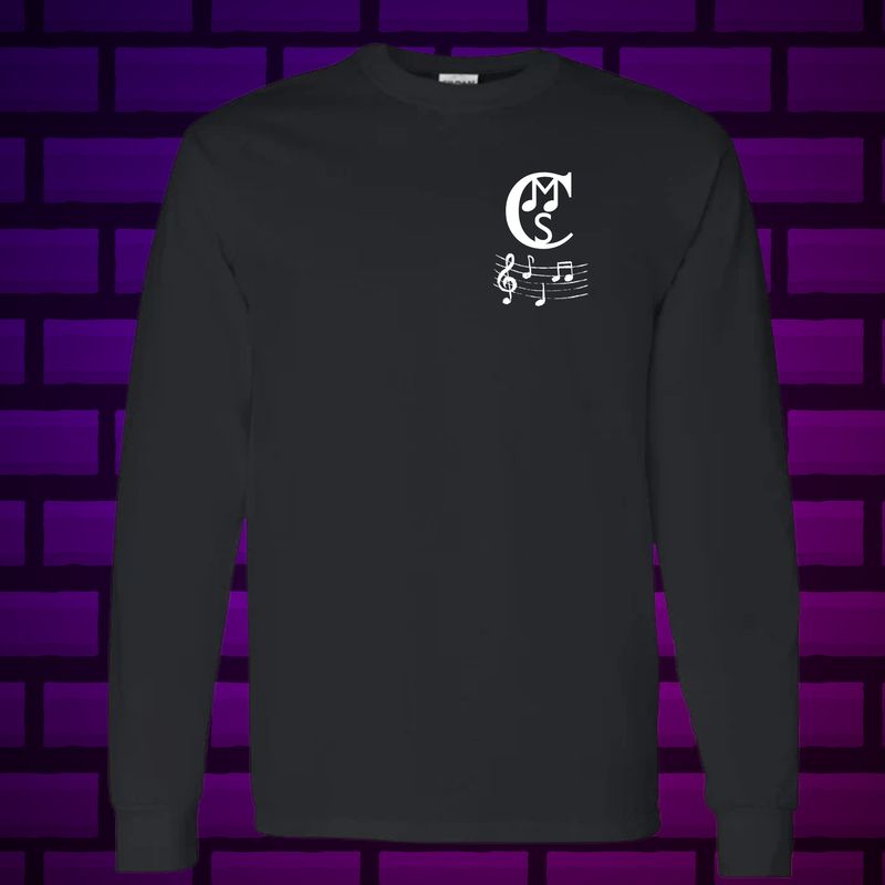 CMS Band - Black Long Sleeve Heavy Cotton T-Shirt