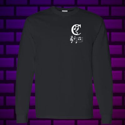 CMS Band - Black Long Sleeve Heavy Cotton T-Shirt