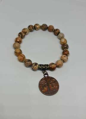 Jasper Tree of life intentions Bracelet