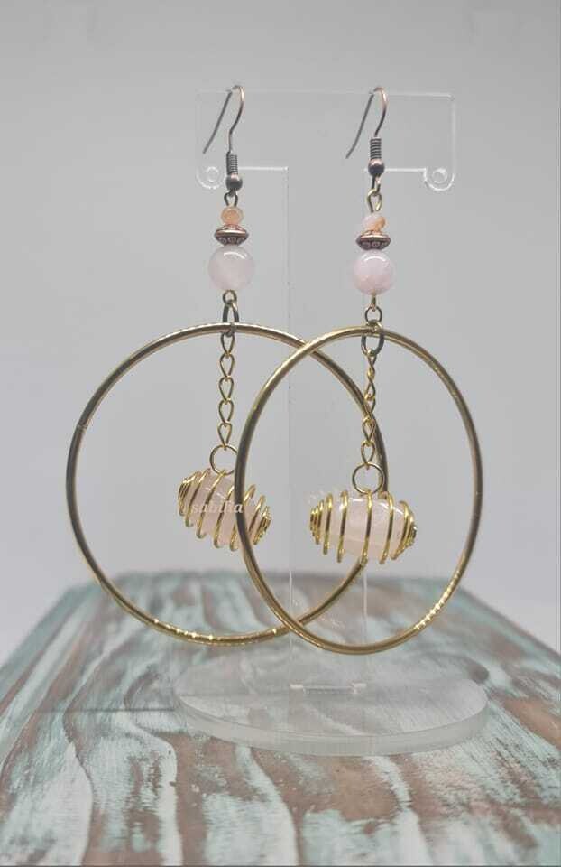 Boho Gypsy style Hoop earrings