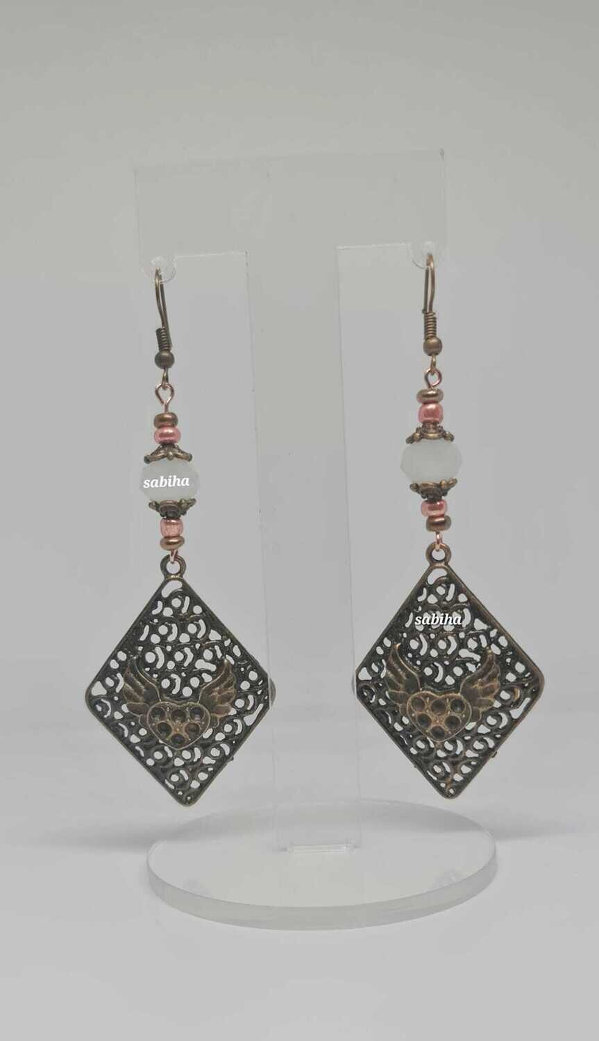 Ladies boho Angel Wing Dangles
