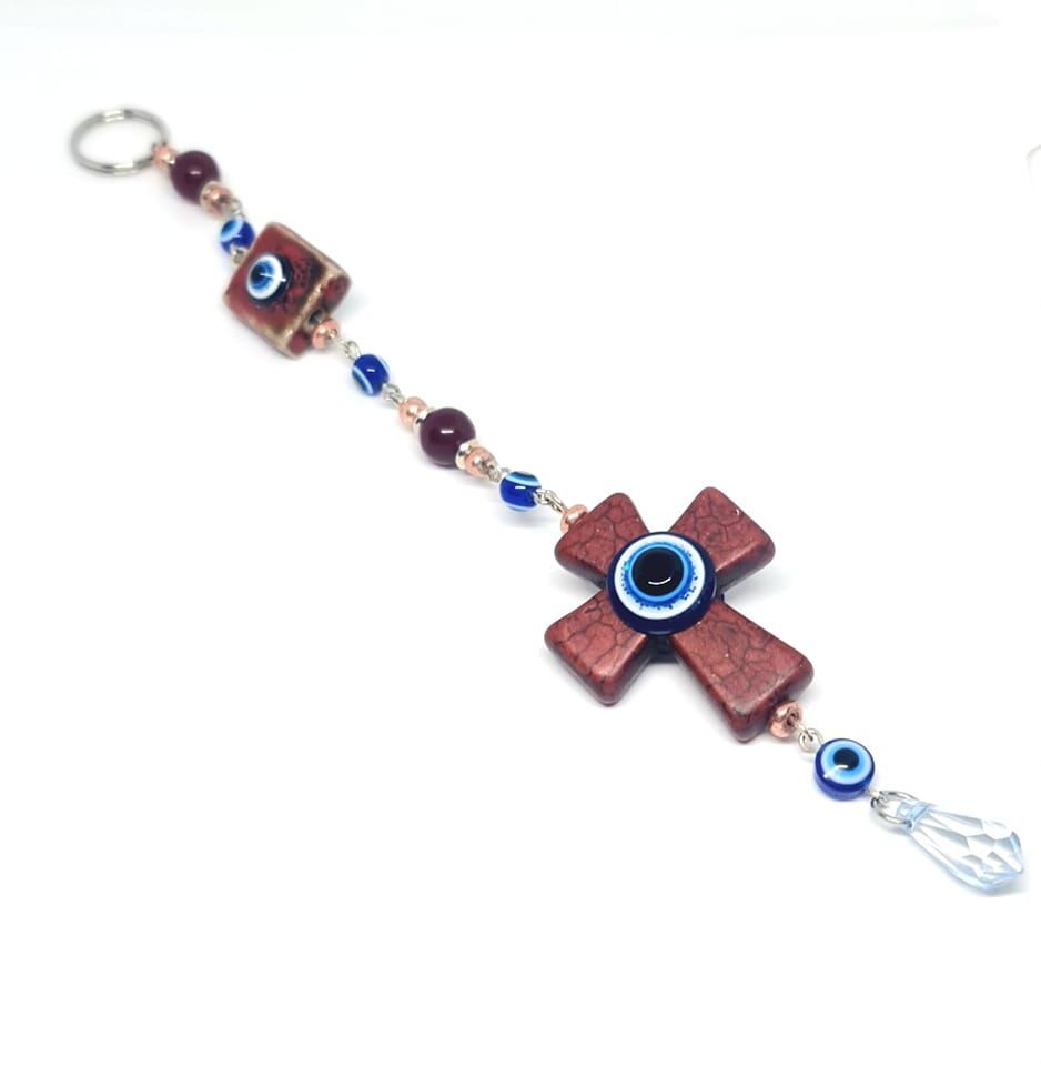 Evil eye Cross wall hanging