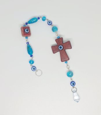 Evil Eye Cross Amulet