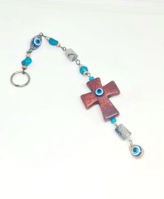 Evil Eye Cross Amulet
