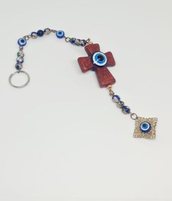 Evil Eye Cross Amulet
