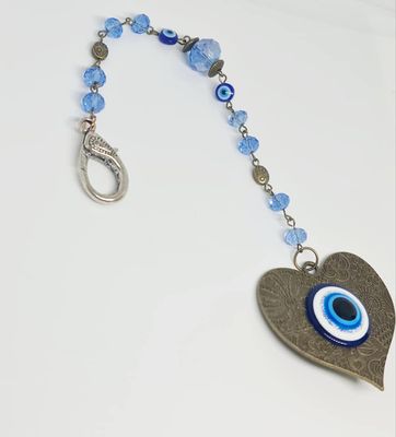 Evil Eye Heart wall hanging