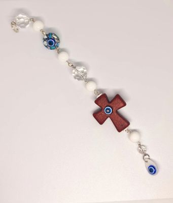 Evil eye Cross amulet