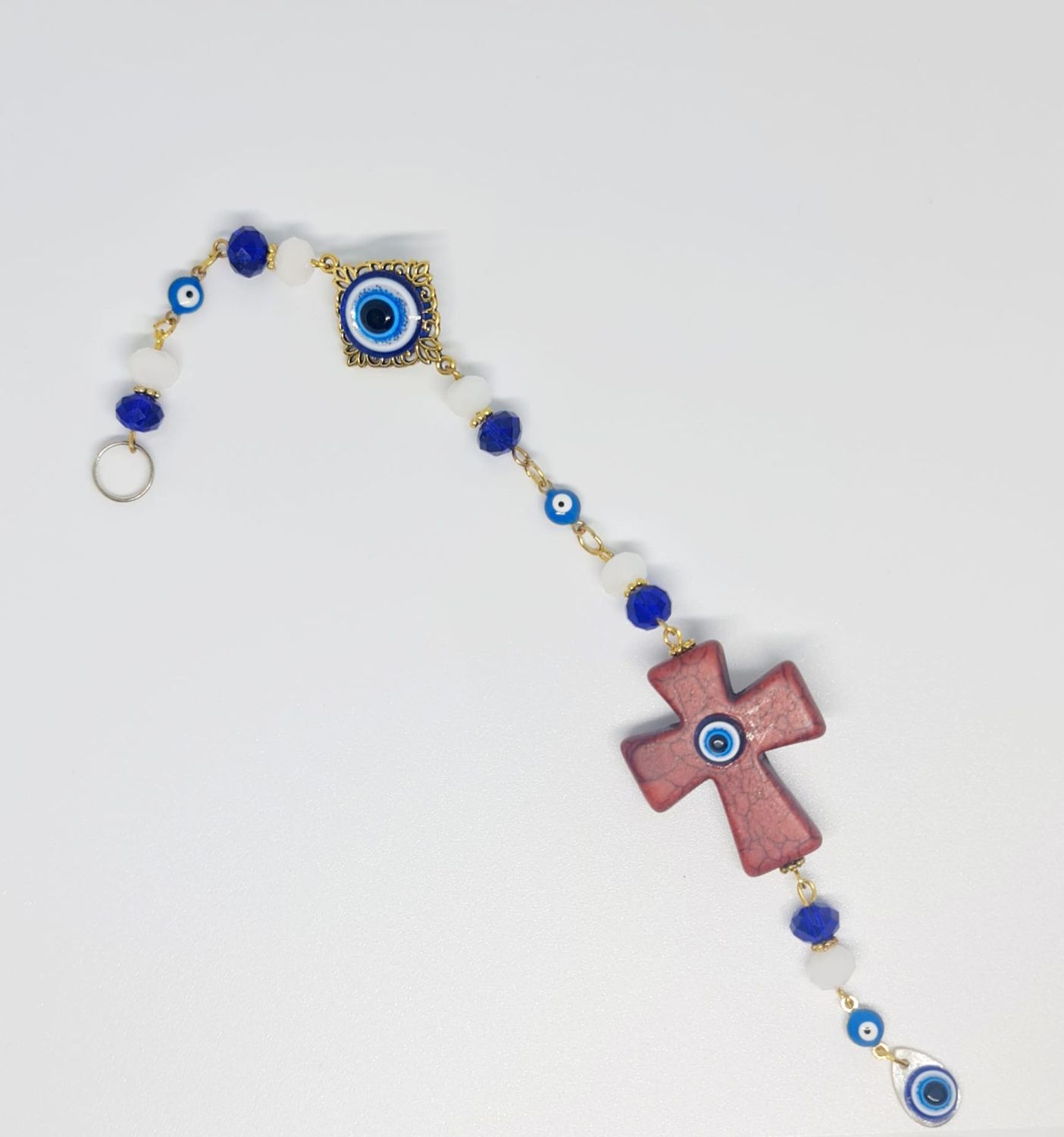 Evil eye Cross amulet