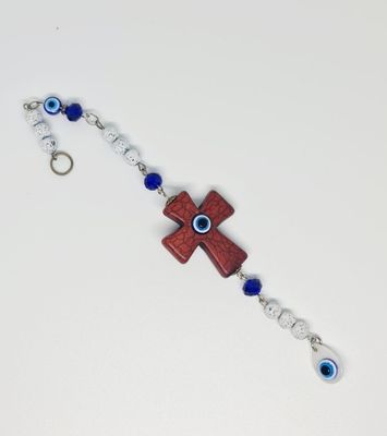 Evil Eye Cross amulet