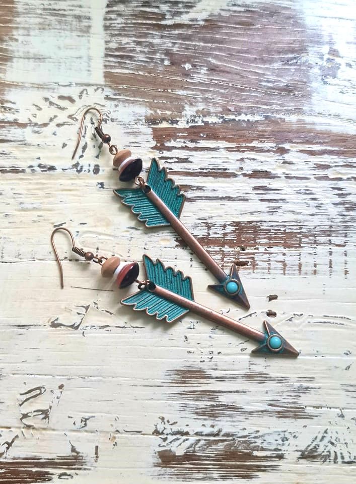 Boho arrow earrings