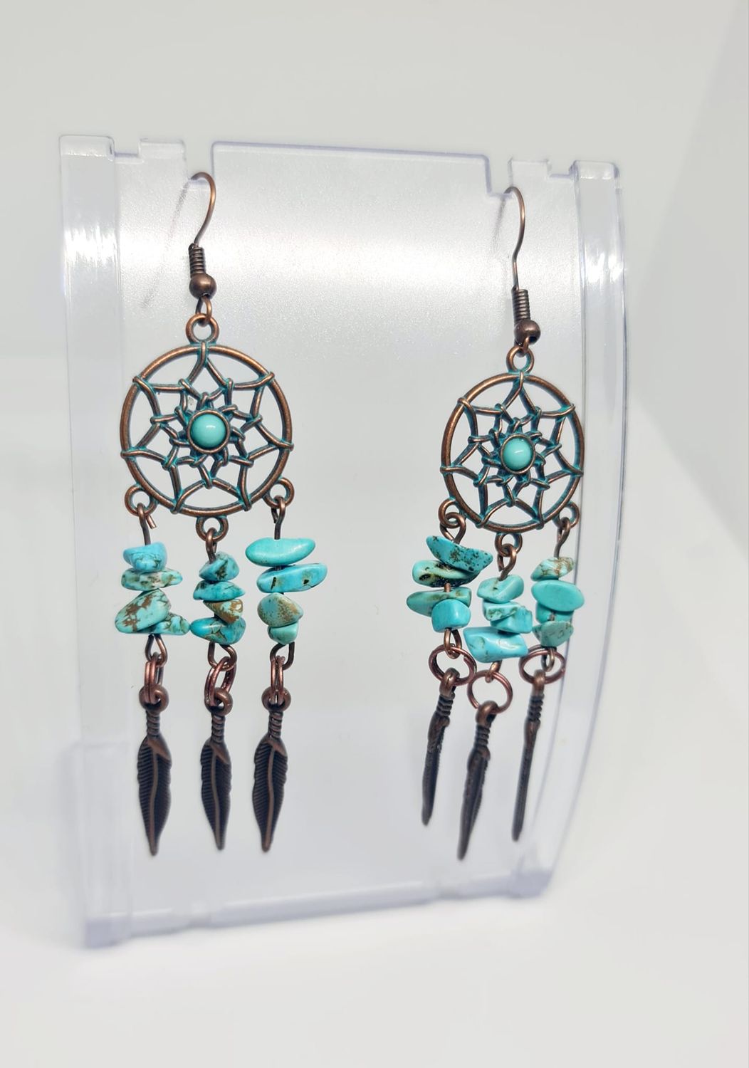 Boho dream catcher earrings