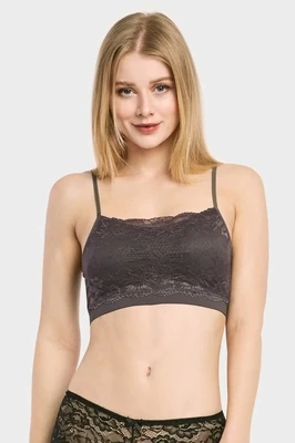 LADIES SEAMLESS LACE BRALETTE