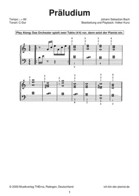 Playalong-Set „Präludium - Ave Maria” (Johann Sebastian Bach)