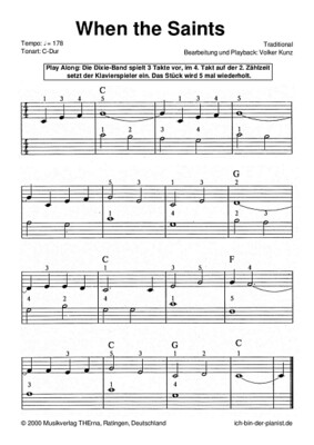 Playalong-Set „When the Saints” (Traditional)