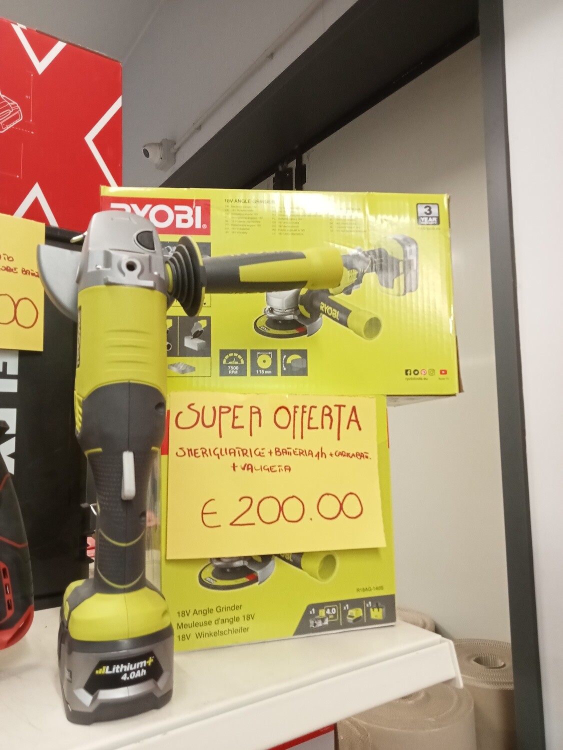 Smerigliatrice 18V Angle Grinder - Ryobi