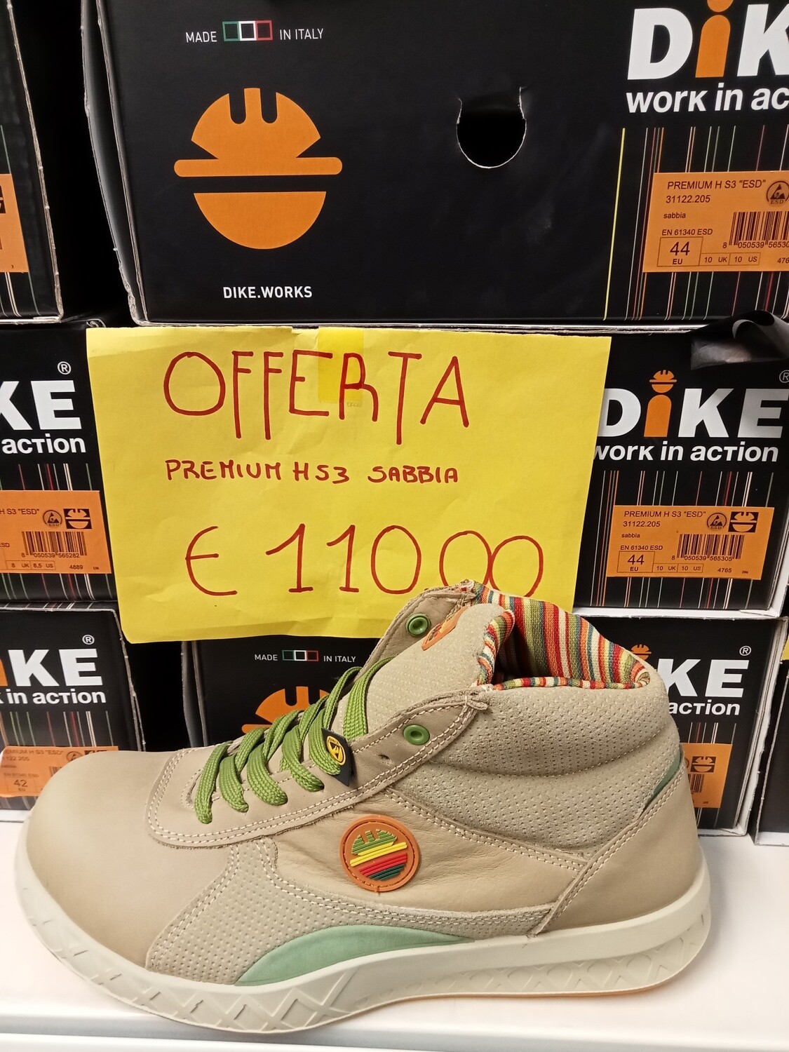 Scarpe Antinfortunistiche Alte PREMIUM H S3 color Sabbia - Dike