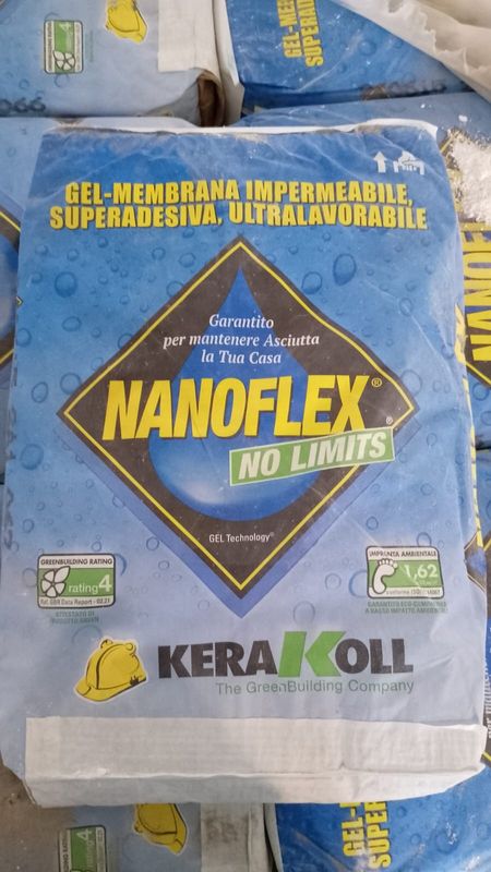 NANOFLEX   GEL MEMBRANA impermeabile superadesiva confezione 20 kG.