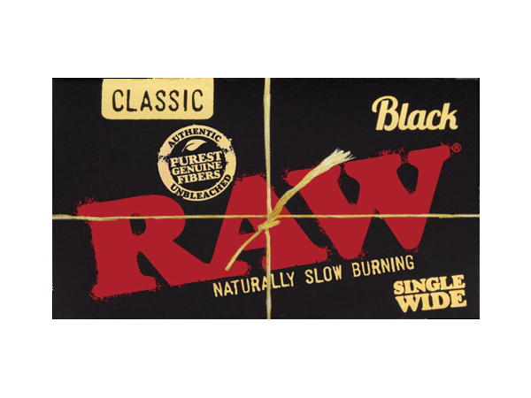 Raw Papers, Style: Black Classic Single Wide