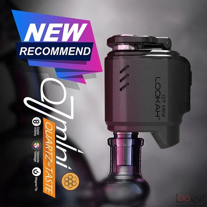 Lookah Q7 Mini E-Nail Banger, Color: Black