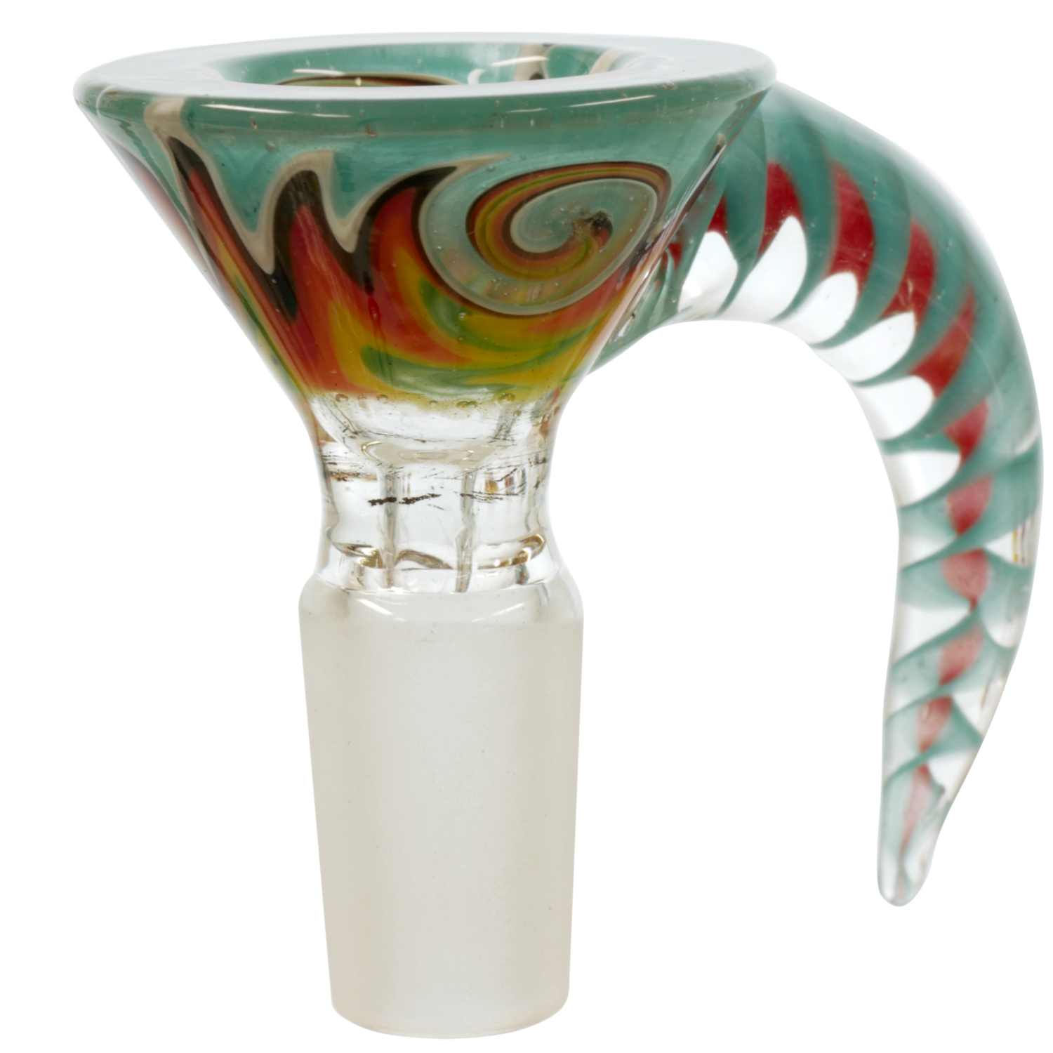 18mm Switchback Funnel W/ Twisted Horn