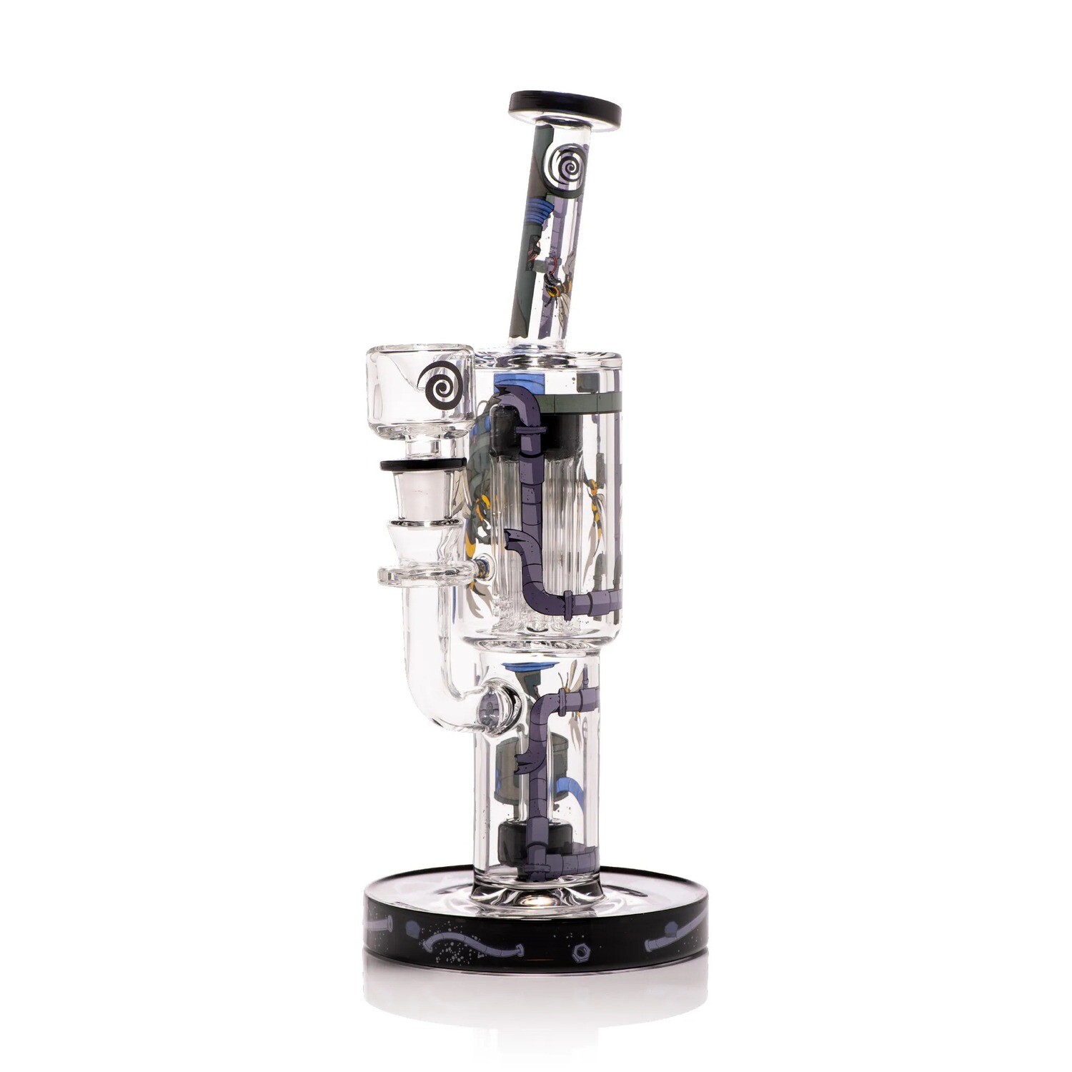 Doomsday Machine 11.5″ Waterpipe, Color: Clear