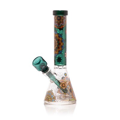 Mandala Myriad Mini Beaker, Color: Teal