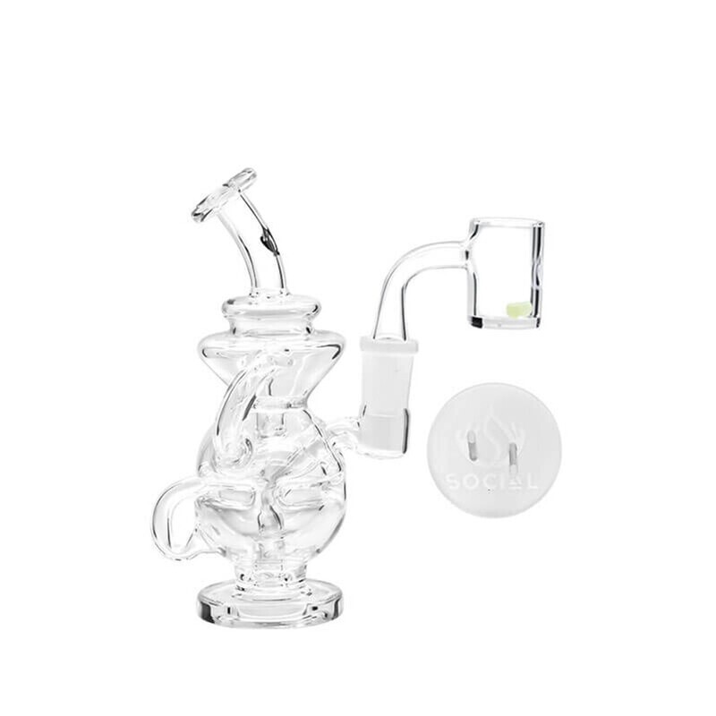 Social AEON Recycler Mini Rig Kit Waterpipe (A975) | 6.5 inch