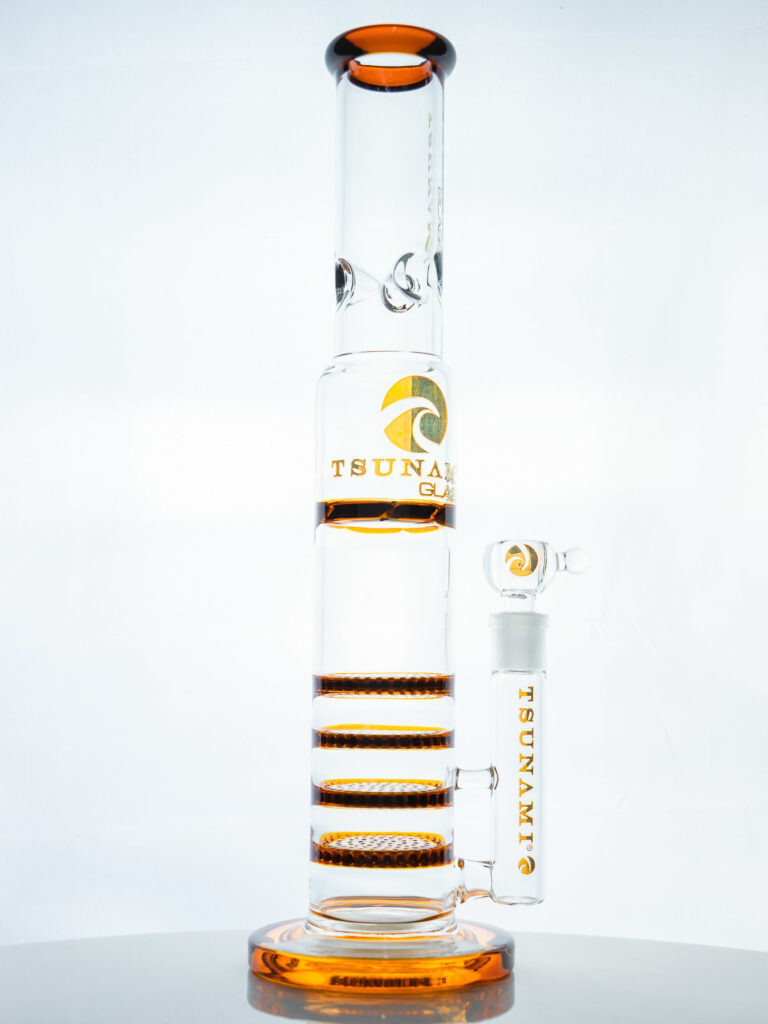 Triple Honey Comb Turbine Perc 18&quot; Green