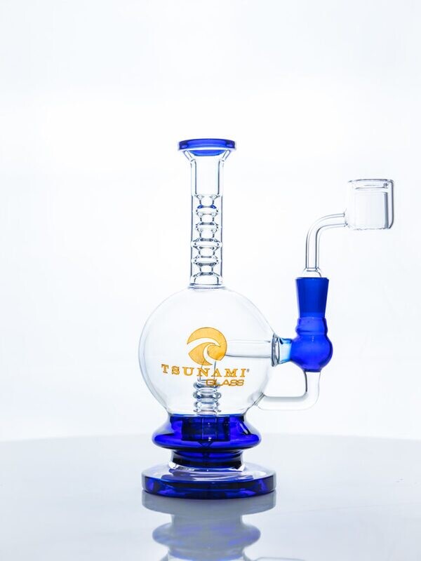 8"Concentrate Rig Showerhead - Blue