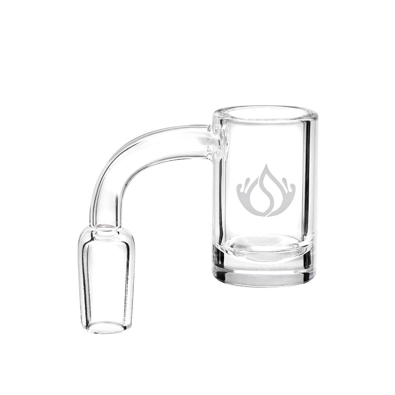 Social Crusher Thick Base Deep Quartz Banger (Q427) | 14mm | Male