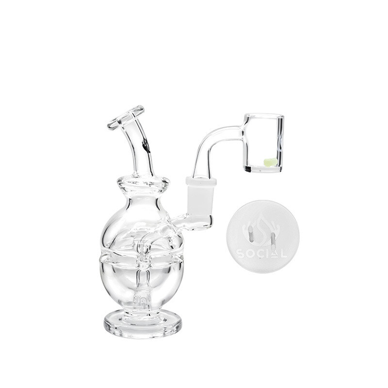 Social ATLAS Fab Egg Mini Rig Kit Waterpipe (A765) | 6 inch