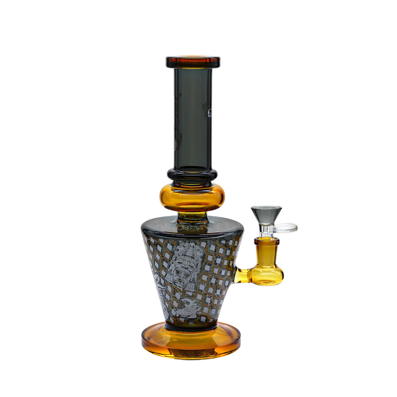 Social DRAKON Incan Graffiti Waterpipe (A03) | 10 inch