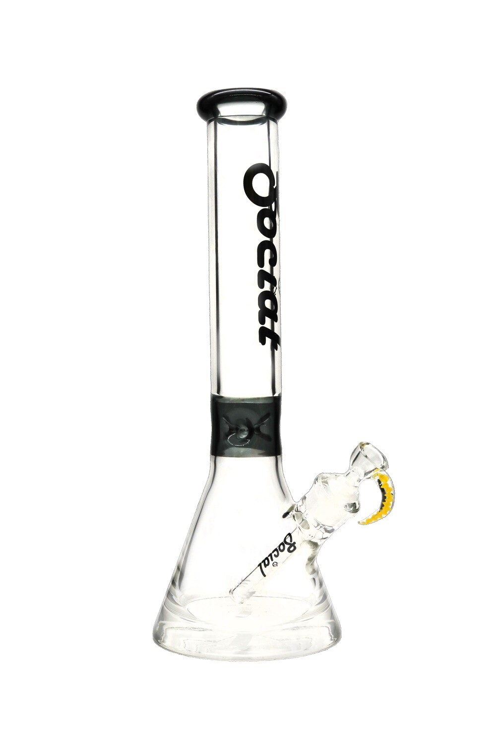 Social GLAUCUS 9mm Thick Base Beaker Waterpipe (CY-008) | 14 inch, Color: Black
