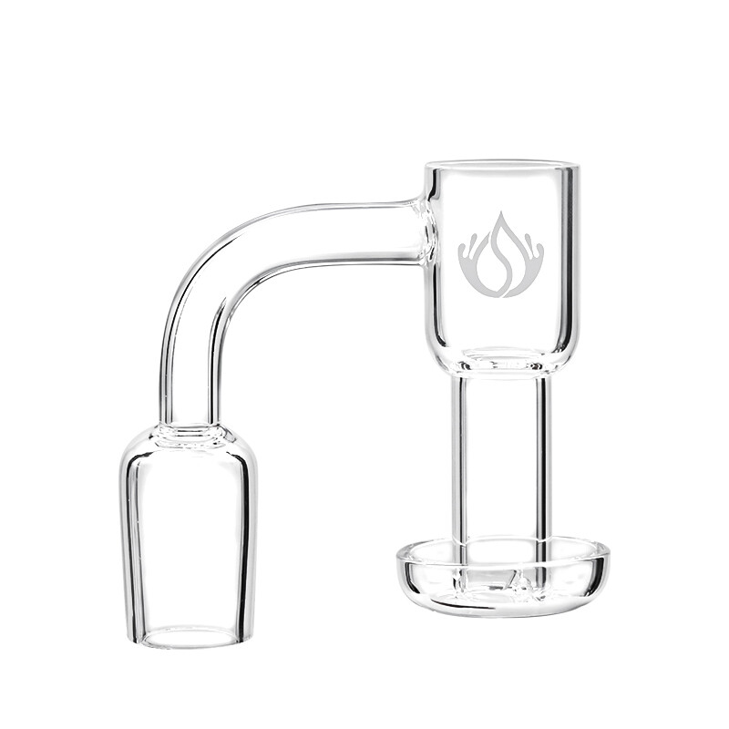 Social Terp Slurper with Clear Base Quartz Banger (Q343) | 18mm | Male